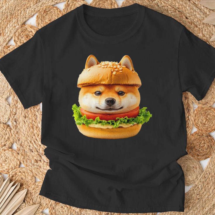 面白いtシャツ 柴犬 犬 イヌ ハンバーガー メンズ 犬好き グッズ かわいい おもしろ 面白い 服 ネタ 長袖tシャツ Tシャツ 高齢者への贈り物