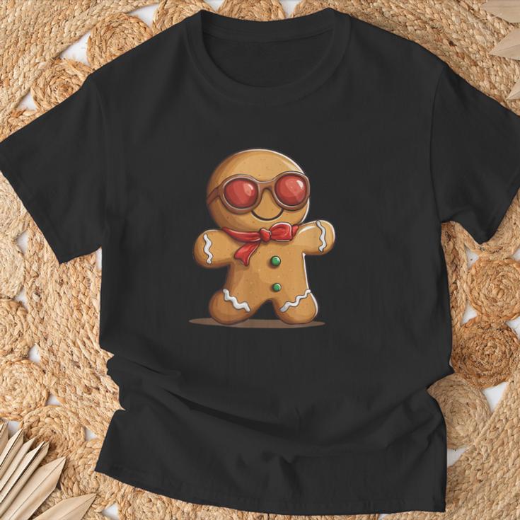 面白いサングラス ジンジャーブレッドマン ビスケット愛好家のための服 Tシャツ 高齢者への贈り物