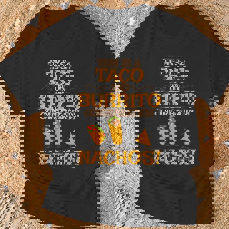 面白いタコス ナチョス ブリトー メキシコ料理 タコス Tシャツ 高齢者への贈り物