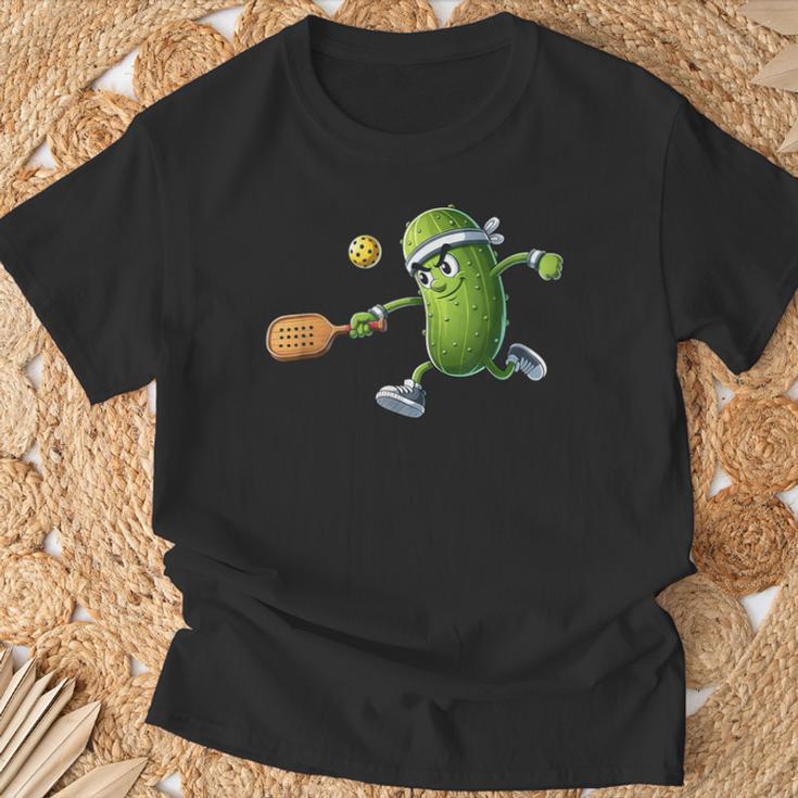 面白いピクルス遊びピックルボール愛好家しゃれピクルスボール付き Tシャツ 高齢者への贈り物