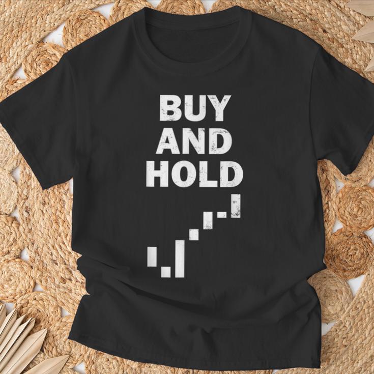 面白い暗号投資家株式トレーダー投資家の購入と保有 Tシャツ 高齢者への贈り物