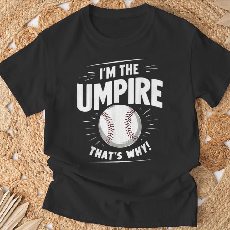 面白い野球審判シャツ メンズ I Am The Umpire Tシャツ 高齢者への贈り物