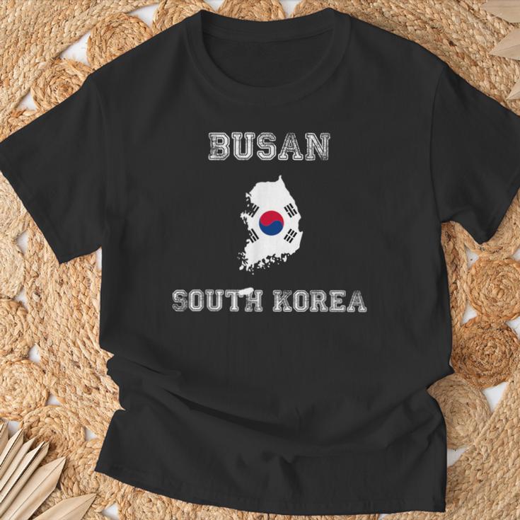 韓国 アンティーク調 旗 釜山 プライド Tシャツ 高齢者への贈り物