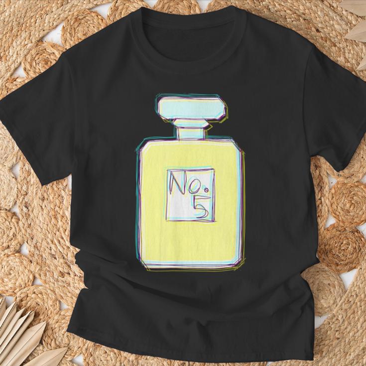 香水 ビン 瓶 No5 パフューム 現代アート おしゃれ かわいい デザイン Tシャツ 高齢者への贈り物