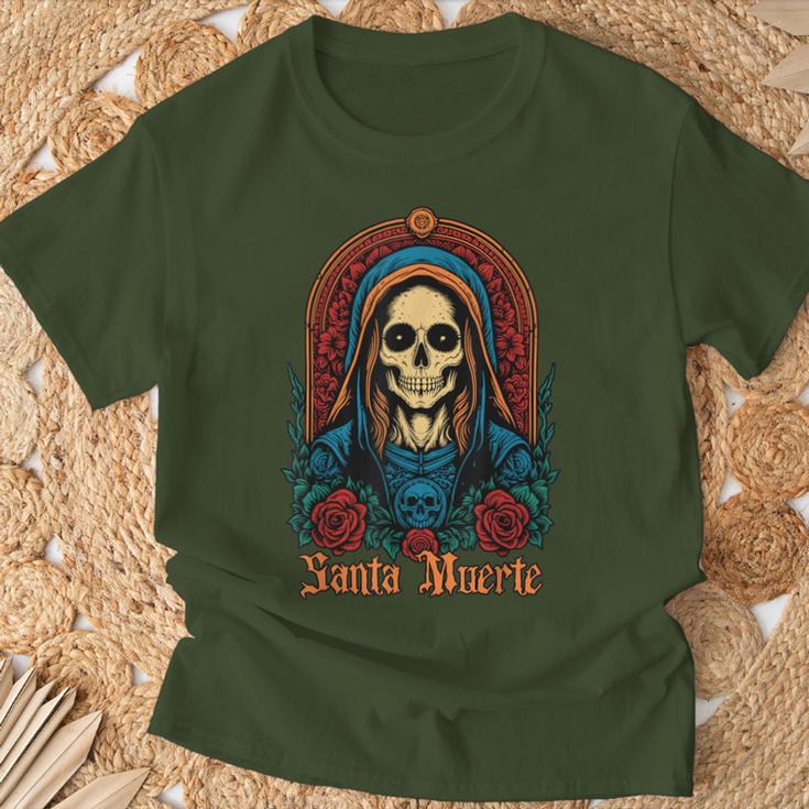 Santa Muerte Latina Gangster Gangsta Cholo Chola Camiseta unisex Regalos para ancianos