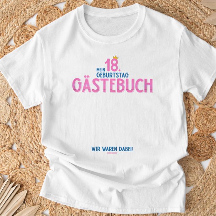 18th Birthday Girl & Guest Book Party T-Shirt T-Shirt Gifts for Old Men