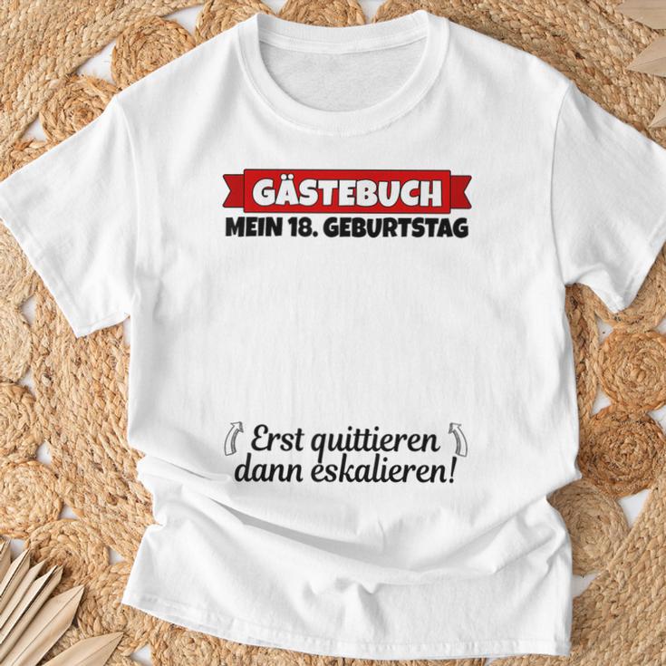 18th Birthday Guest Book Boy 18th Birthday Woman T-Shirt Gifts for Old Men 18th Birthday Guest Book Boy 18th Birthday Woman T-Shirt Gifts for Old Men