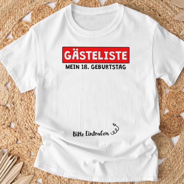 18th Birthday Party Guest Book 18 Years Man Woman T-Shirt Gifts for Old Men