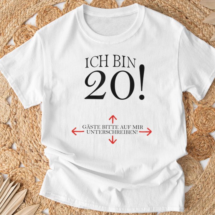 20th Birthday Party Guest Book 20 Years 1999 T-Shirt Gifts for Old Men 20th Birthday Party Guest Book 20 Years 1999 T-Shirt Gifts for Old Men