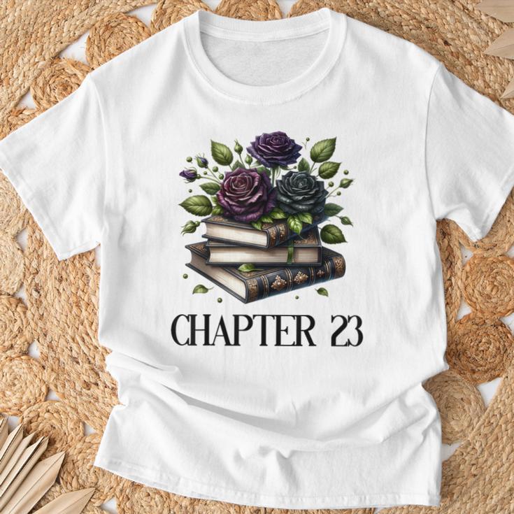 23rd Birthday Chapter 23 Bookish Spicy Book Dark Romance T-Shirt Gifts for Old Men