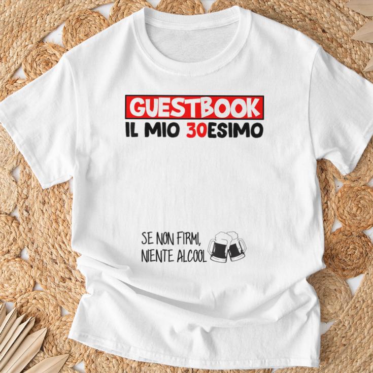 30 Birthday Guest Book 30 Years T-Shirt Gifts for Old Men