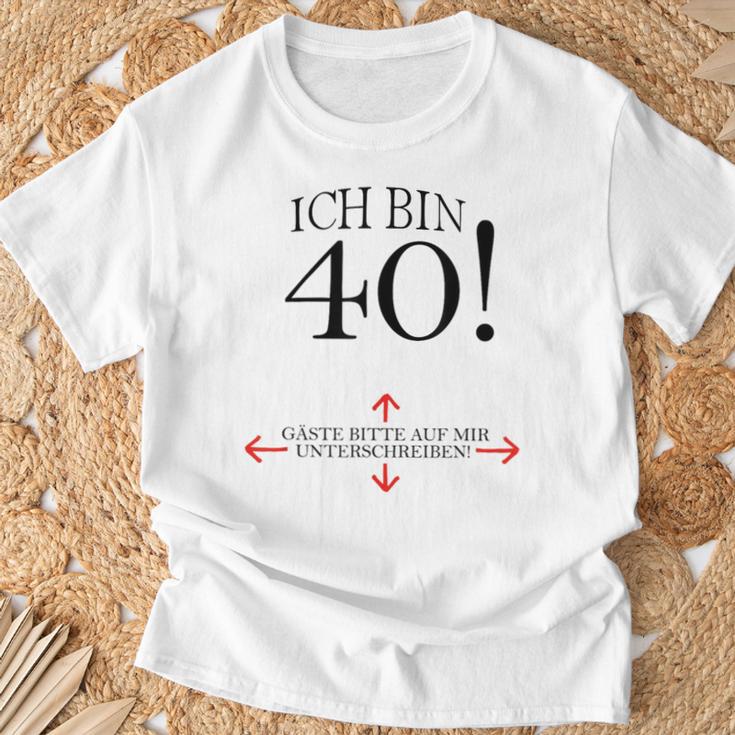 40th Birthday Party Guest Book 40 Years 1979 T-Shirt Gifts for Old Men