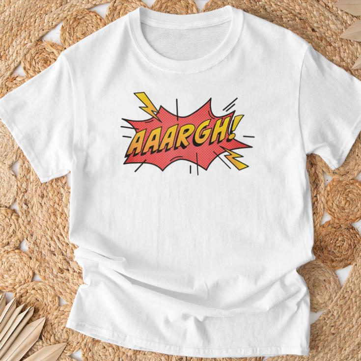 AAARGH Bubble From Comic Book Or Cartoon T-Shirt Gifts for Old Men