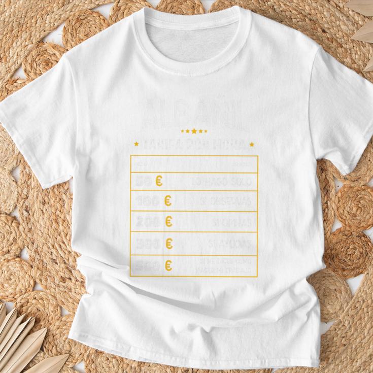 Albañil Tarifa Por Hora De Albañil Diseño Gracioso Camiseta unisex Regalos para ancianos