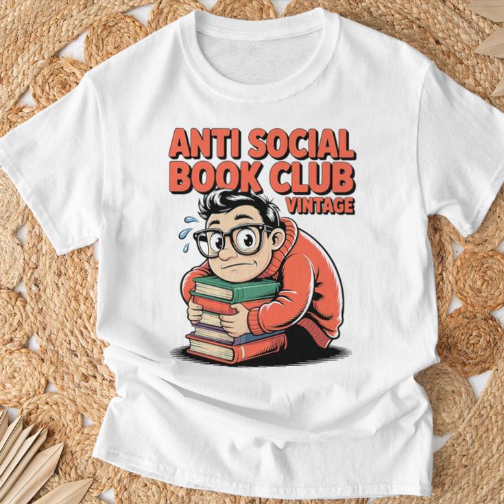Anti Social Book Club Vintage Retro Reader Art Premium Tri-Blend T-Shirt Gifts for Old Men Anti Social Book Club Vintage Retro Reader Art Premium Tri-Blend T-Shirt Gifts for Old Men