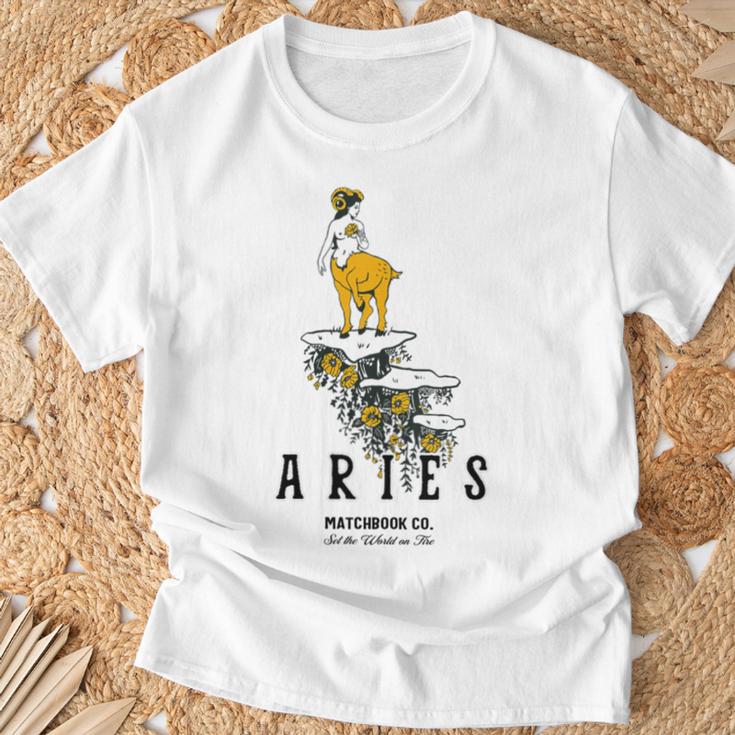 Aries Matchbook Company T-Shirt Gifts for Old Men