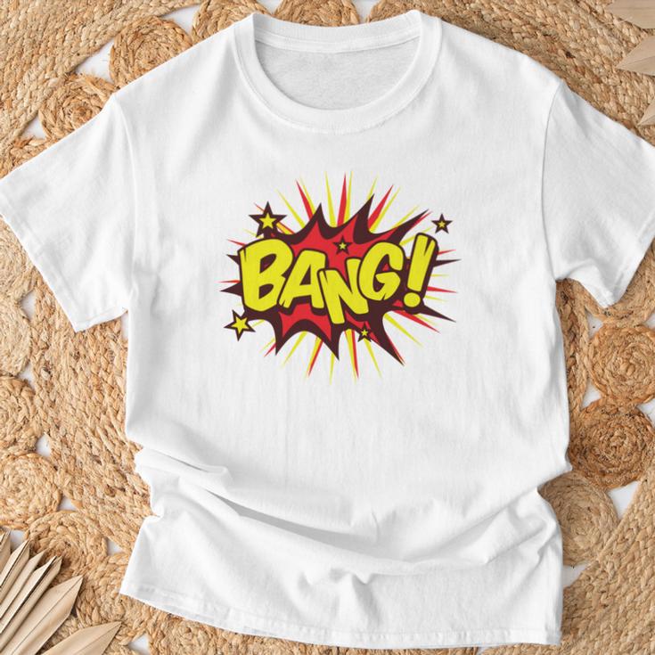 BANG Pop Art Comic Book Speech Bubbles Street Graffiti Art T-Shirt Gifts for Old Men
