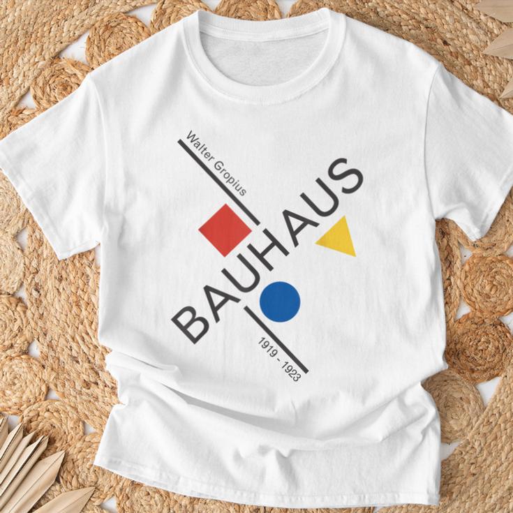 Bauhausムーブメントtシャツ、1923年建築作品。 Tシャツ 高齢者への贈り物