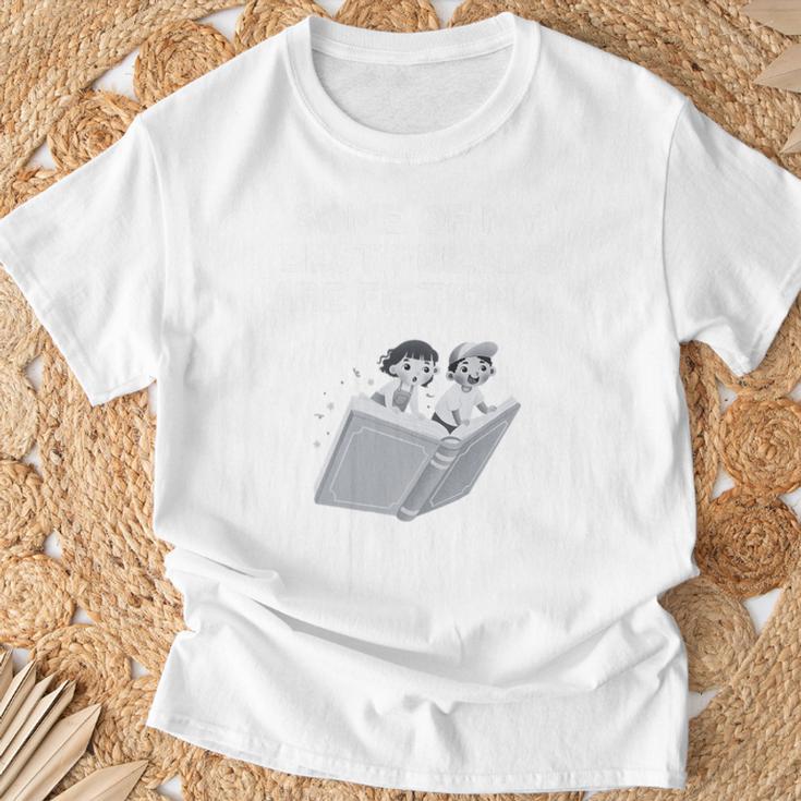 Some Of My Best Friends Are Fictional Book Lover Nerd Premium Tri-Blend T-Shirt Gifts for Old Men