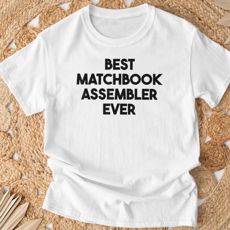 Best Matchbook Assembler Ever T-Shirt Gifts for Old Men