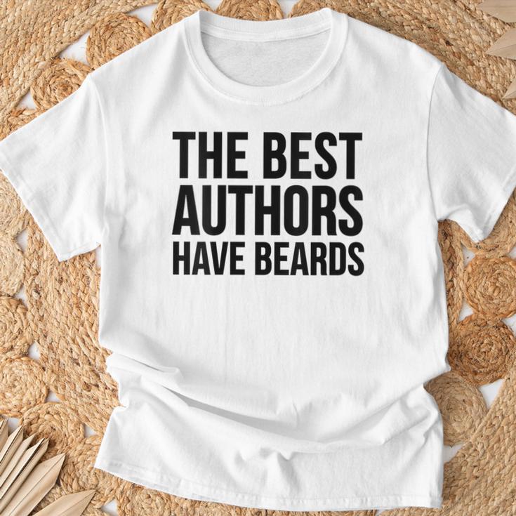 Book Author The Best Authors Have Beards T-Shirt Gifts for Old Men Book Author The Best Authors Have Beards T-Shirt Gifts for Old Men
