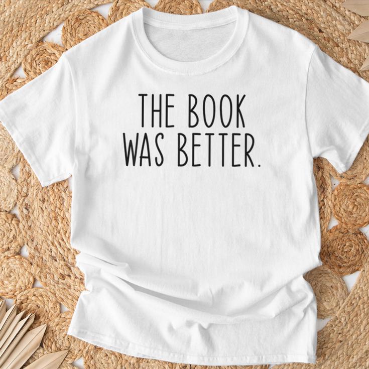 The Book Was Better Literary Book Lover Vintage T-Shirt Gifts for Old Men The Book Was Better Literary Book Lover Vintage T-Shirt Gifts for Old Men