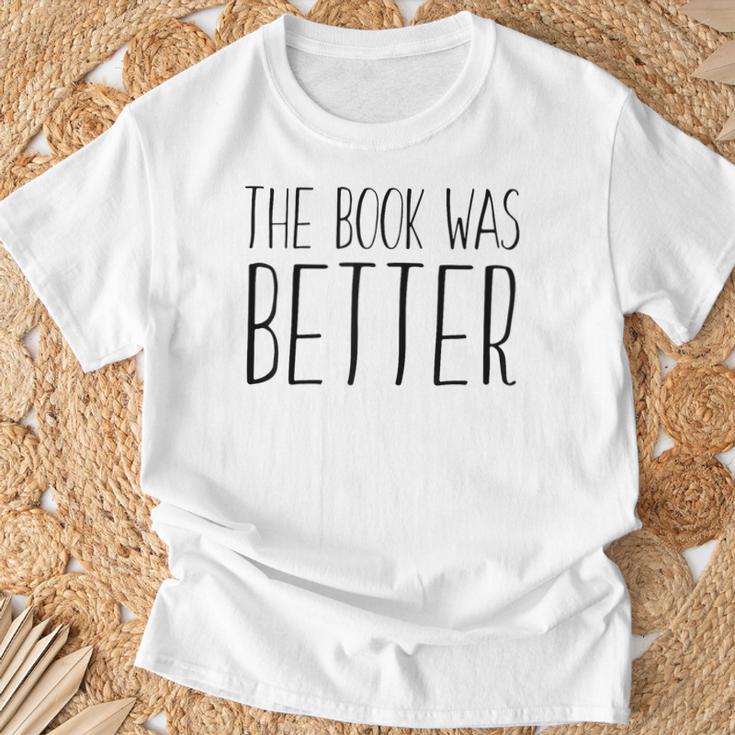 The Book Was Better Reading Lover T-Shirt Gifts for Old Men