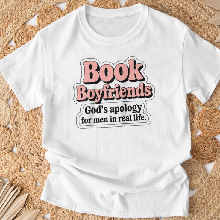 Book Boyfriends – Romance Reader Raglan Baseball Tee T-Shirt Gifts for Old Men