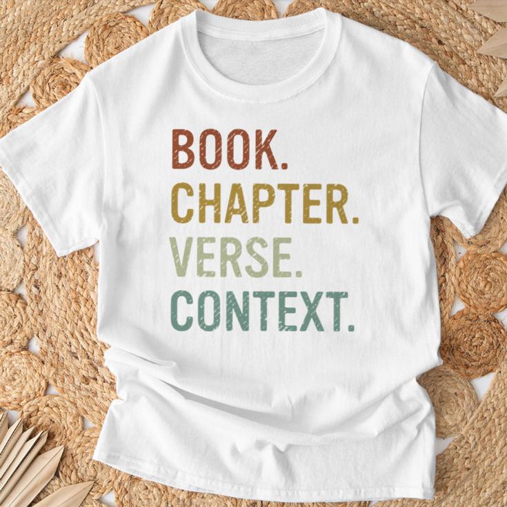 Book Chapter Verse Christian Bible Reformed Theology T-Shirt Gifts for Old Men