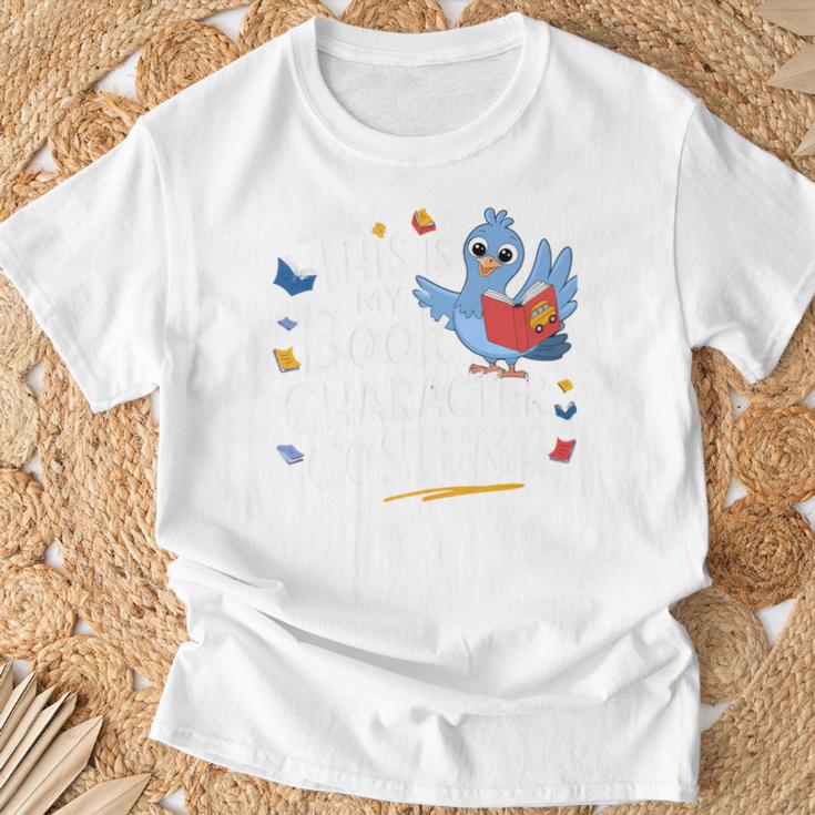 This Is My Book Character Costume Fun Pigeon Reading Lovers T-Shirt Gifts for Old Men