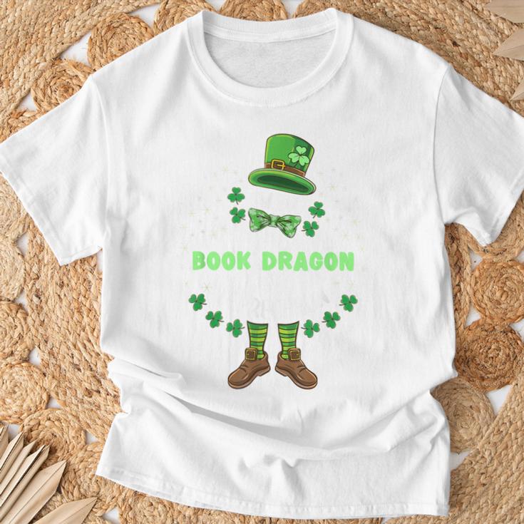 Im The Book Dragon Leprechaun St Patricks Day T-Shirt Gifts for Old Men