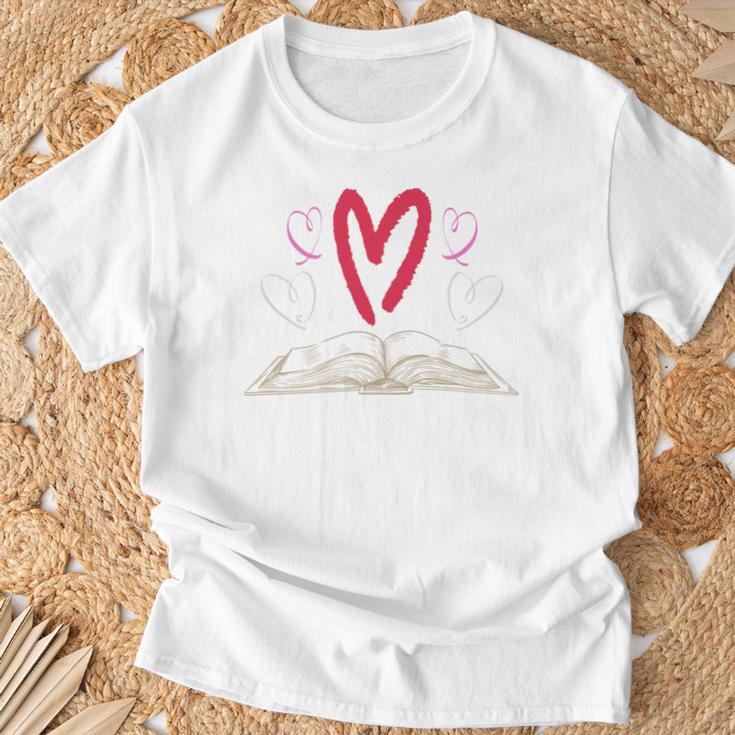 Book Lover Valentines Day Librarian Idea Reading T-Shirt Gifts for Old Men