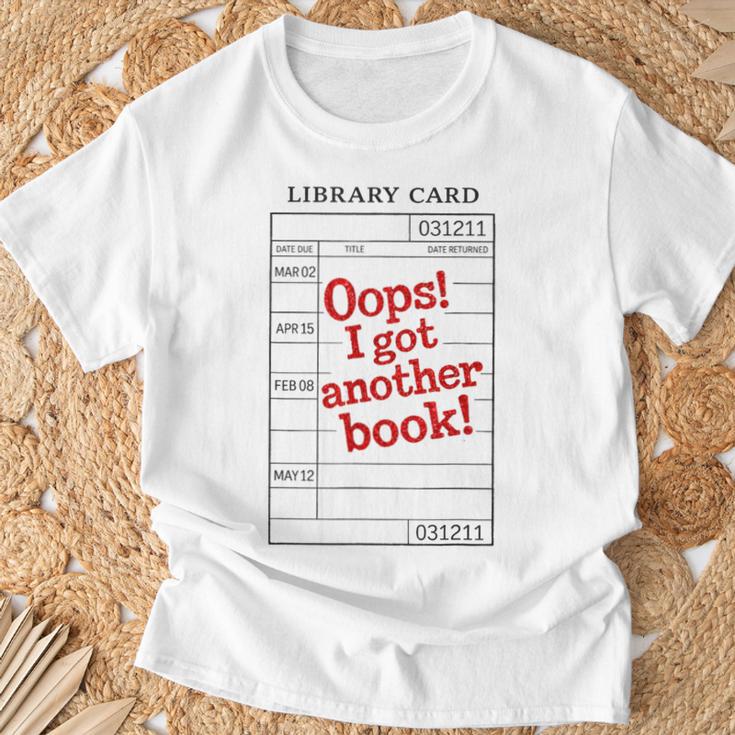 For Book Lovers OOPS I GOT Another Book Book Lover T-Shirt Gifts for Old Men For Book Lovers OOPS I GOT Another Book Book Lover T-Shirt Gifts for Old Men