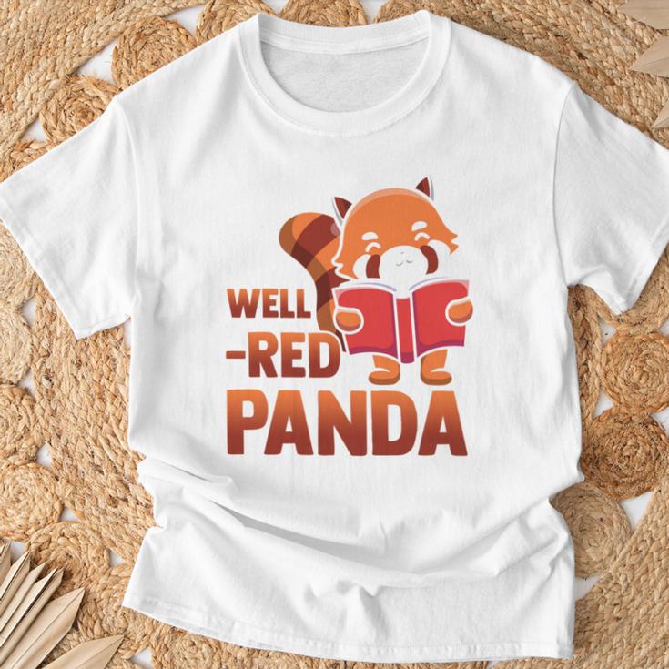 Book Nerd Well Red Panda Cute Bear Book Nerd Zookeeper T-Shirt Gifts for Old Men Book Nerd Well Red Panda Cute Bear Book Nerd Zookeeper T-Shirt Gifts for Old Men