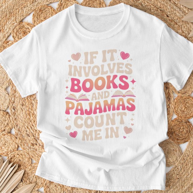 Book Pajamas For Women If It Involves Books And Pajamas Premium Tri-Blend T-Shirt Gifts for Old Men