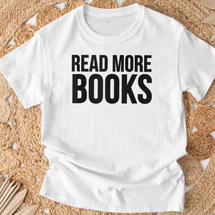 Book Reader Read More Books T-Shirt Gifts for Old Men