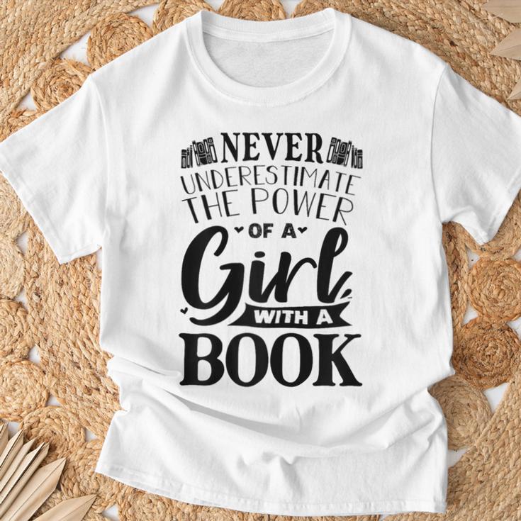 Book Reading Graphic Women Girls Book Lovers Librarian T-Shirt Gifts for Old Men