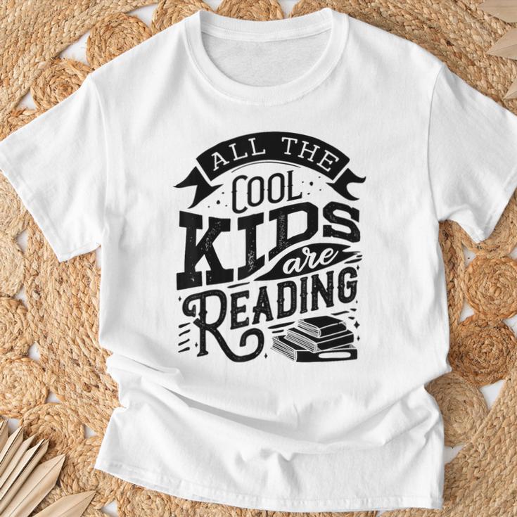 Book Reading Graphic Women Kids Book Lovers Librarian T-Shirt Gifts for Old Men