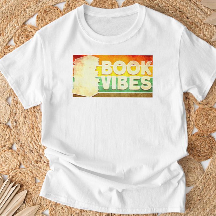 Book Vibes Reading T-Shirt Gifts for Old Men