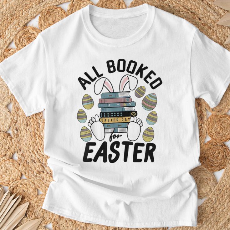 All Booked For Easter Bunny And Books Lovers Teacher For Men Women T-Shirt Gifts for Old Men All Booked For Easter Bunny And Books Lovers Teacher For Men Women T-Shirt Gifts for Old Men