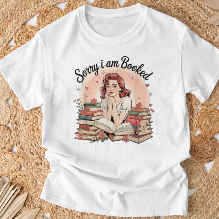 My Weekend Is Booked Reading Read Books Reader Nerd T-Shirt Gifts for Old Men