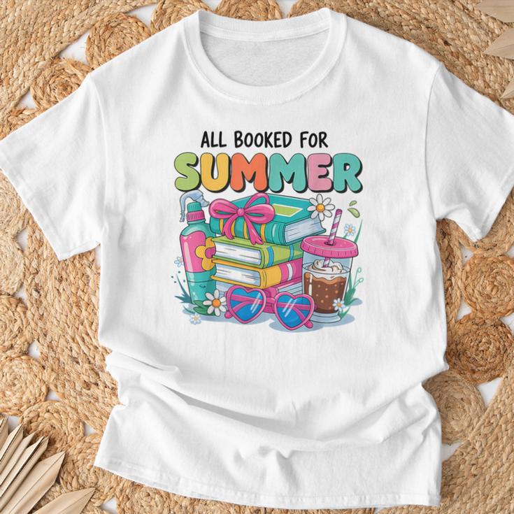 Booked For The Summer Women’s Book Lover T-Shirt Gifts for Old Men