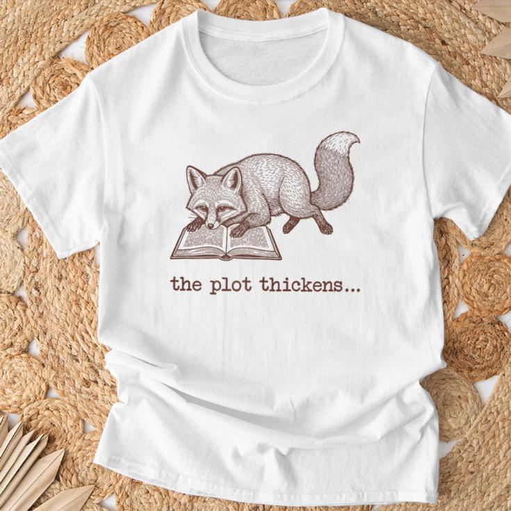 Bookish Fox Reading Fiction Novel Book Vintage Bookworms T-Shirt Gifts for Old Men Bookish Fox Reading Fiction Novel Book Vintage Bookworms T-Shirt Gifts for Old Men