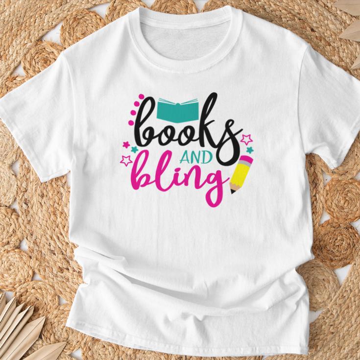 Books And Bling T-Shirt Gifts for Old Men
