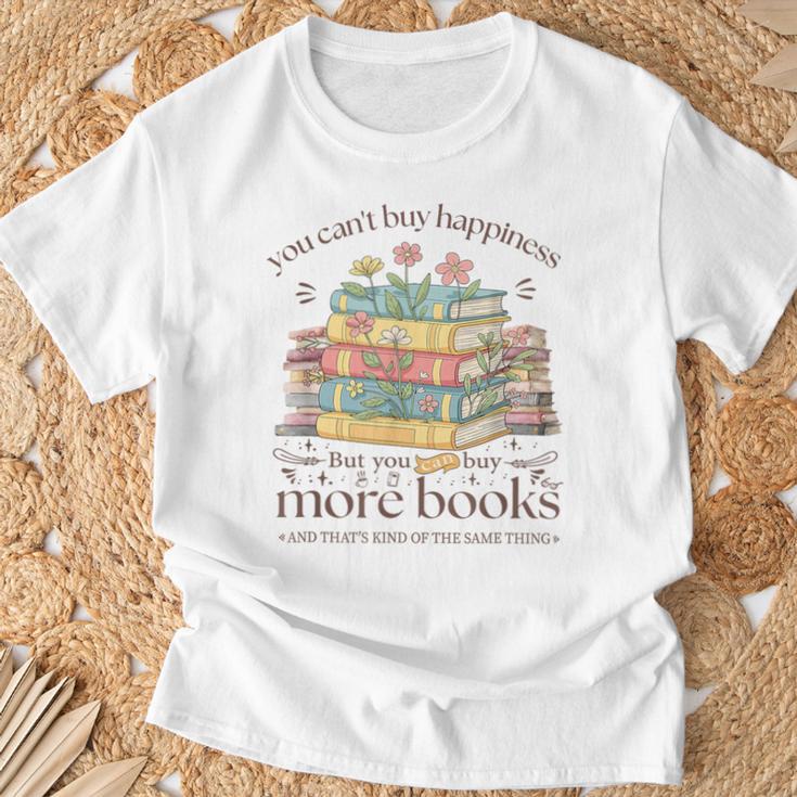 Books Reading Lovers Bookworm You Can Buy More Books T-Shirt Gifts for Old Men