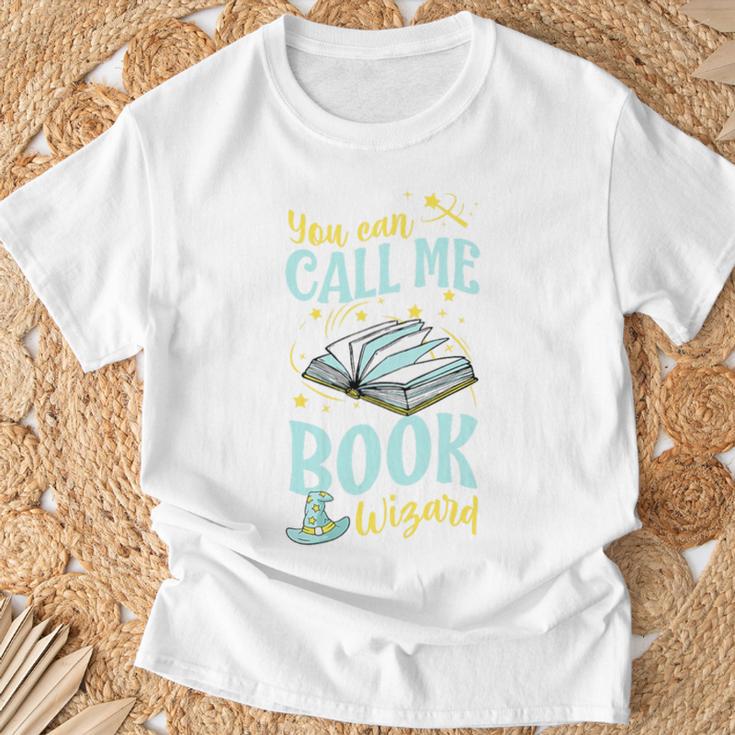 You Can Call Me Book Wizard Librarian Premium Tri-Blend T-Shirt Gifts for Old Men