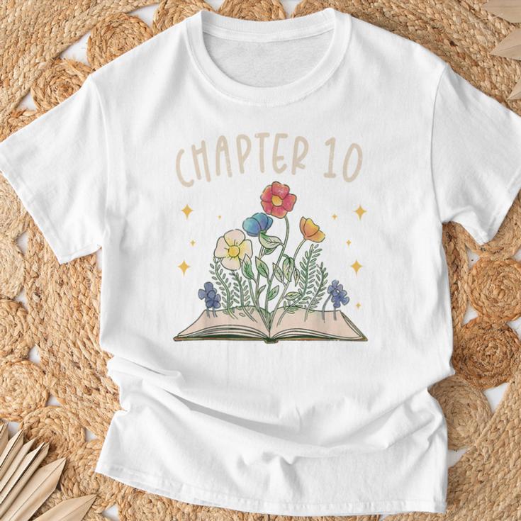 Chapter 10th Birthday Bookworm 10 Years Old For Book Lovers T-Shirt Gifts for Old Men