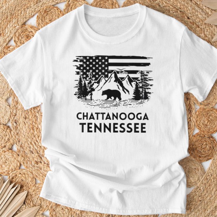 Chattanooga テネシーベア アメリカ国旗 南部 Tシャツ 高齢者への贈り物