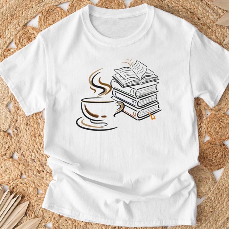 Coffee And Books Lover Bookworm Reading Library Fan T-Shirt Gifts for Old Men Coffee And Books Lover Bookworm Reading Library Fan T-Shirt Gifts for Old Men