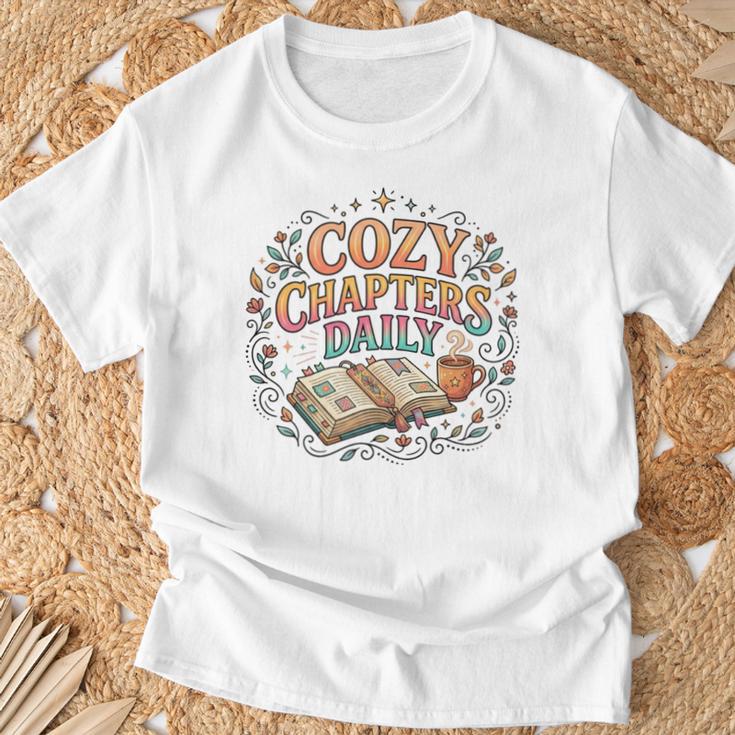 Cozy Reading Habit Daily Book Lover Lifestyle T-Shirt Gifts for Old Men